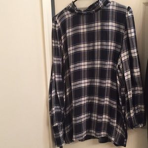 Loft Plaid Blouse